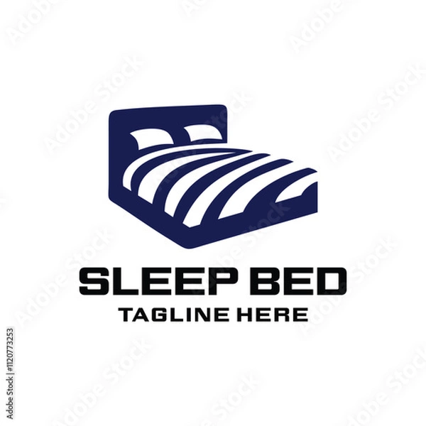 Obraz Sleep Bed Logo Abstract Simple