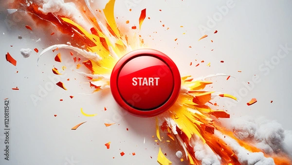 Obraz 爆破寸前のスタートボタン