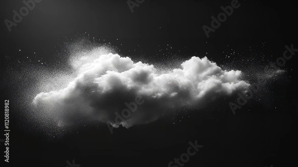 Fototapeta Soft Wispy Light Blue Clouds: A Calming Abstract Springtime Texture