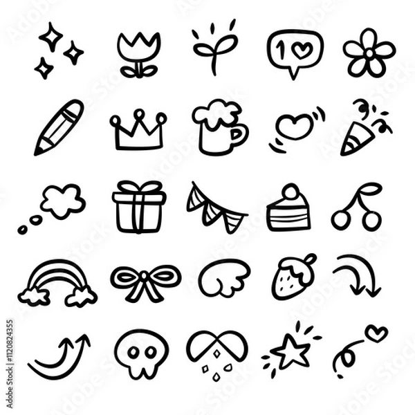 Fototapeta Cute handrawn doodle