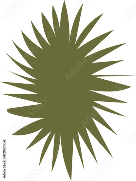 Fototapeta Set of Hand-drawn various shapes and doodle objects. Abstract contemporary modern trendy