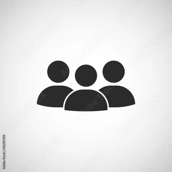 Obraz crowd people icon