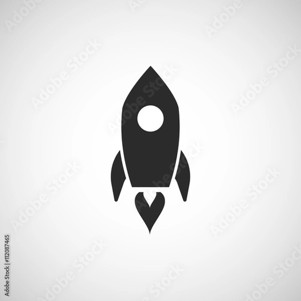 Fototapeta rocket icon