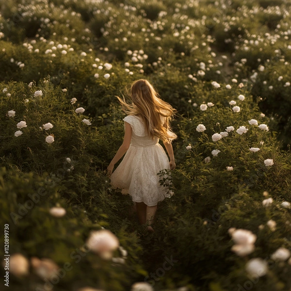 Obraz person with a flower