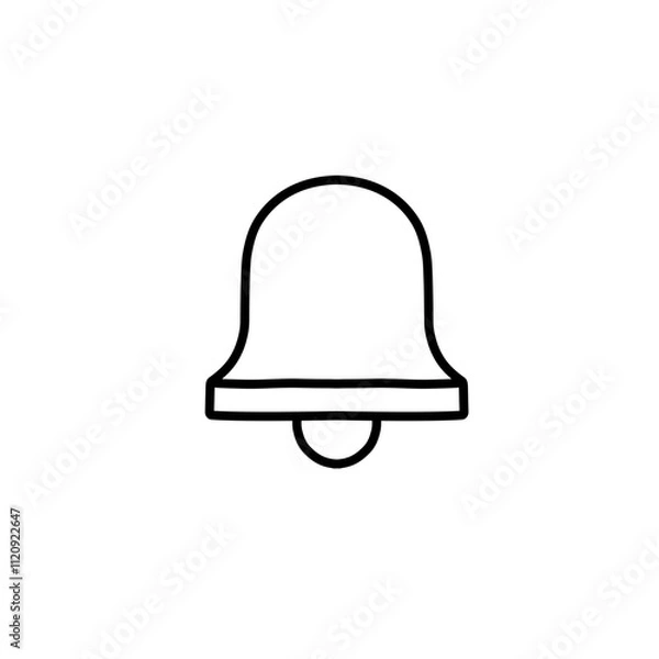 Fototapeta outline of the bell