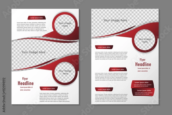 Obraz Vector flyer template design