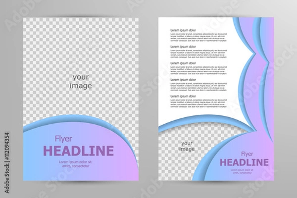 Obraz Vector flyer template design