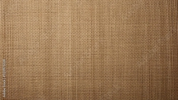 Fototapeta High-Resolution Burlap Texture, Close-Up Herringbone Pattern Background Image, Rustic Brown Fabric Cloth Backdrop
