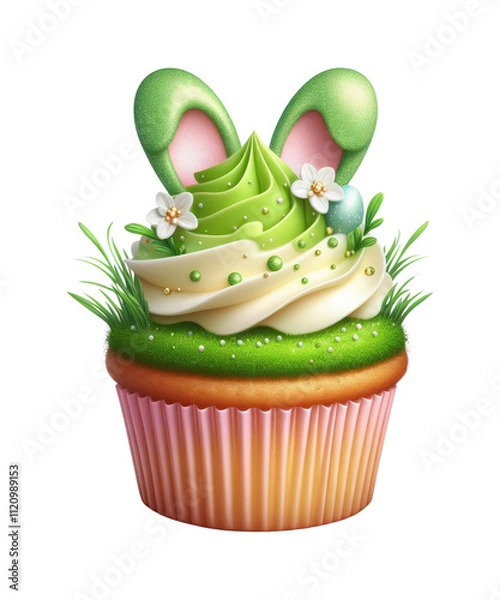 Obraz cupcake with easter bunny