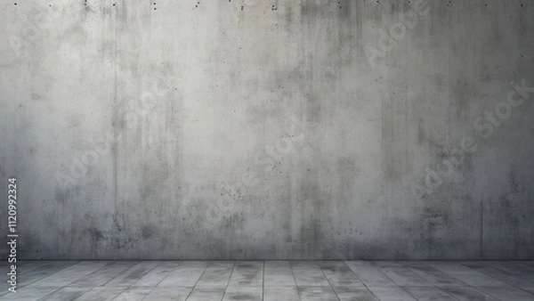 Fototapeta Abstract Gray Concrete Texture, Grunge Wall & Stone Floor Background for Design