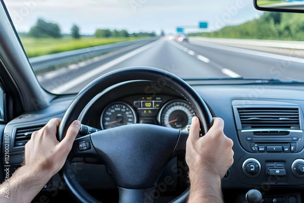 Fototapeta Virtual webinar session with an engaging speaker presenting to an online audience, displayed on a widescreen for remote participation.
