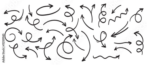 Fototapeta Arrows vector set