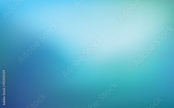 Fototapeta Abstract teal background blurred turquoise water backdrop vector illustration for your graphic
