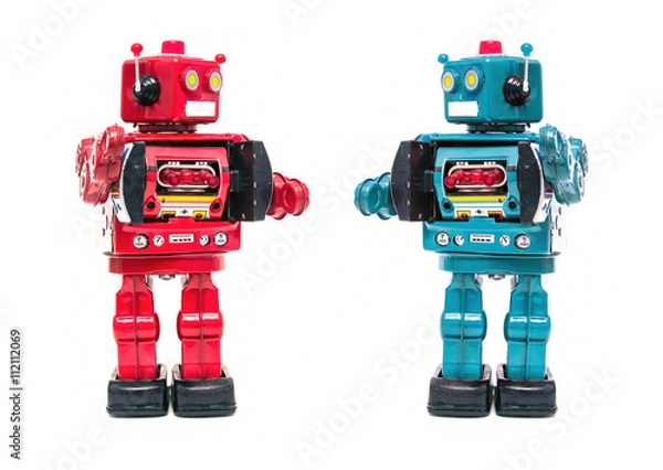 Fototapeta two robots meet