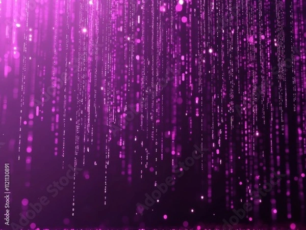 Obraz Vibrant light rain animation digital art abstract background creative environment futuristic concept for visual impact