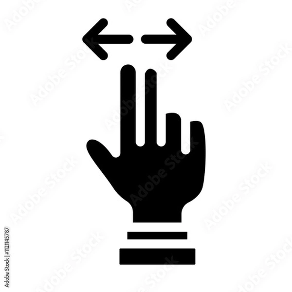 Fototapeta Zoom Out Solid Icon