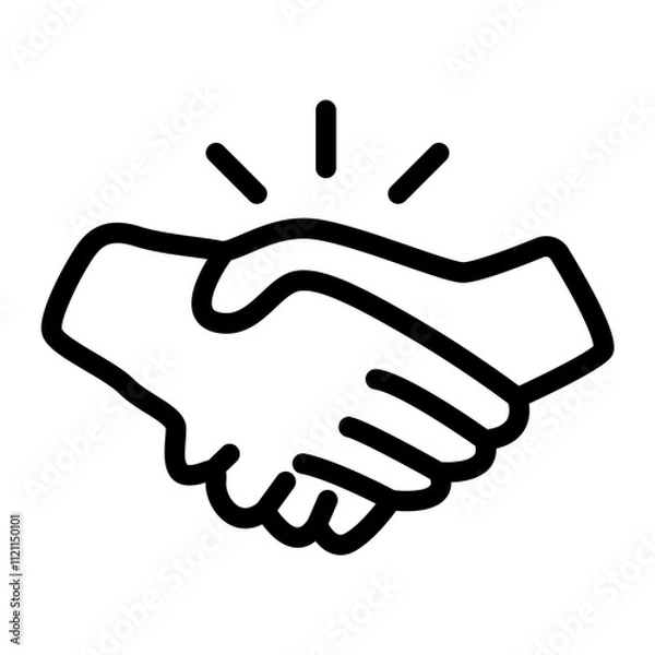 Fototapeta Handshake icon