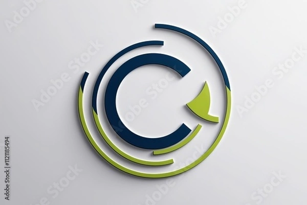 Obraz A modern circular logo design featuring a pro