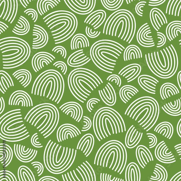 Obraz Modern minimalist pattern with abstract, semi-circular line motifs resembling rainbows or arches.