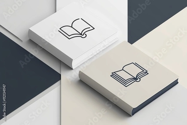 Obraz A modern minimalist template design featuring