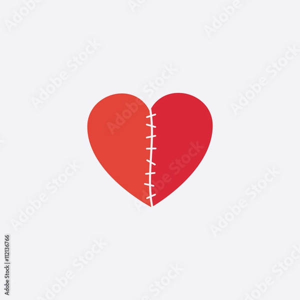Obraz Broken heart icon