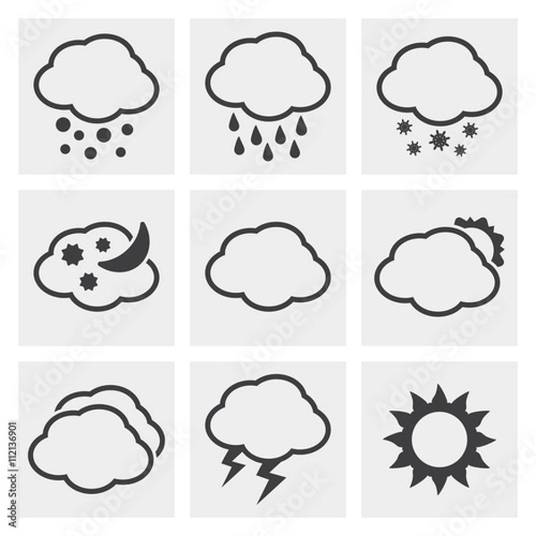 Obraz Weather icons 