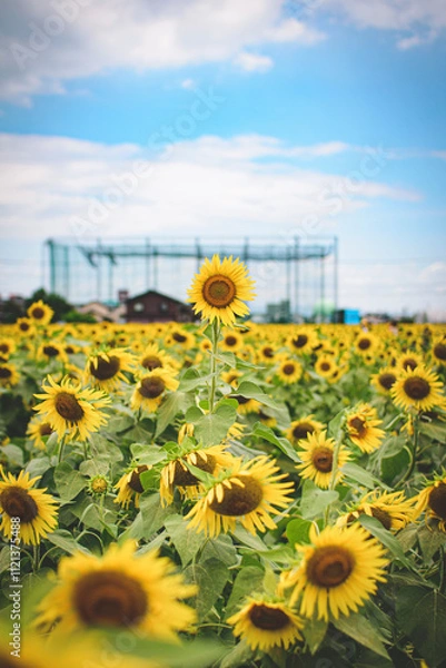 Obraz ひまわり畑