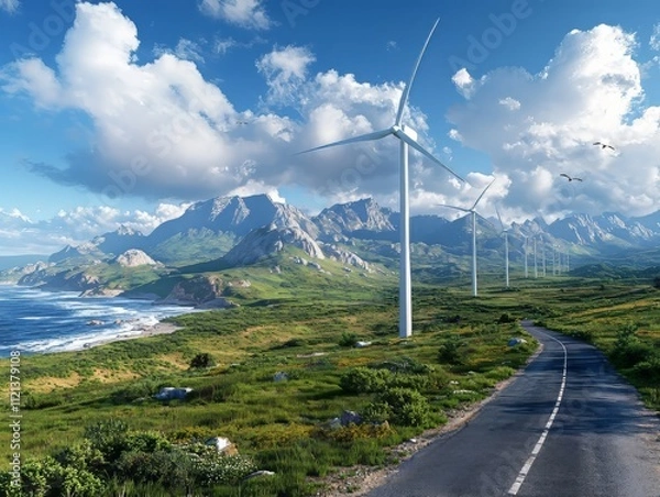 Obraz Climate Change and Renewable Energy: A Sustainable Future