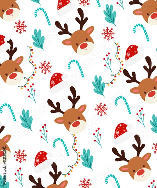 Fototapeta christmas pattern