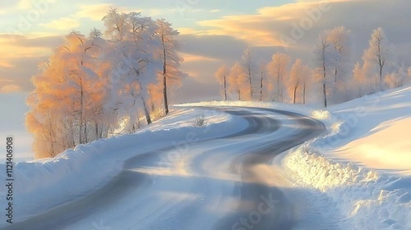 Obraz sunrise in the mountains