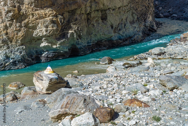 Obraz merging of two rivers 