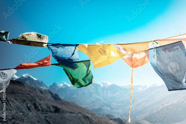 Obraz Flag waving in Spiti