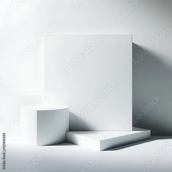 Fototapeta 3D white background isolated, pill, illustration Generative AI.