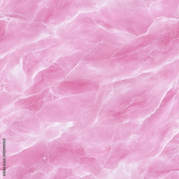 Fototapeta Seamless pink tie-dye pattern with soft, flowing textures perfect for various design projects