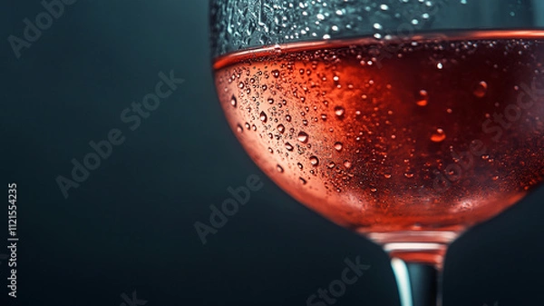 Obraz red wine pouring into glass