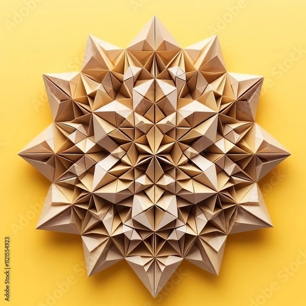 Fototapeta Origami Patterns Geometric patterns inspired by the folds and cr