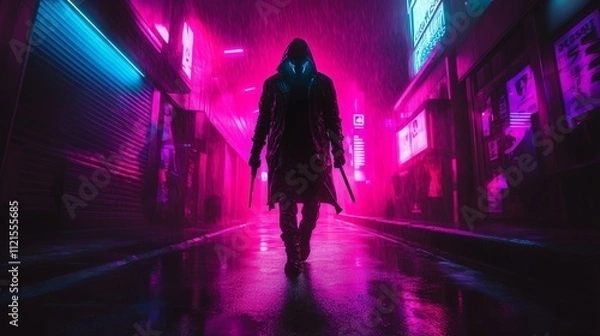 Fototapeta Neon Enforcer