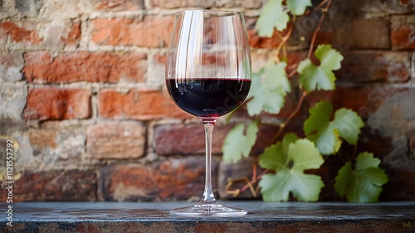 Obraz red wine in a vineyard
