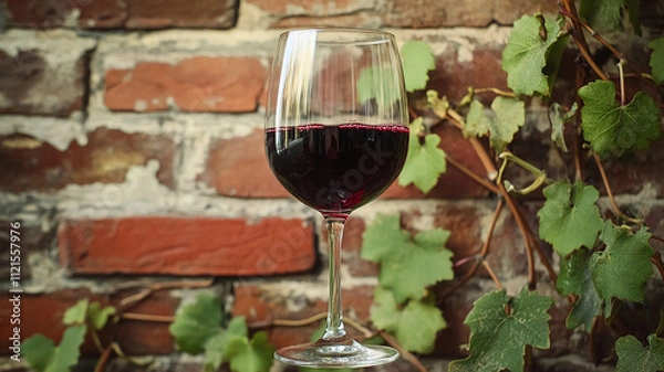 Obraz red wine in a glass