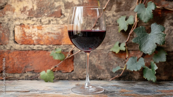 Obraz red wine in a glass