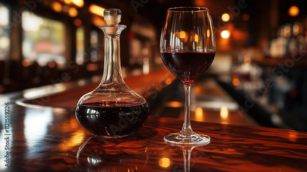 Obraz glasses of wine on the table