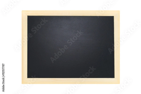 Fototapeta blackboard isolate white background