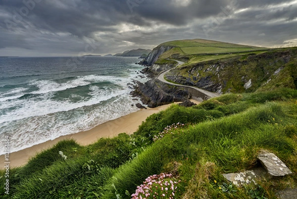 Obraz Skaliste wybrzeże w Slea Head na półwyspie Dingle, Irlandia