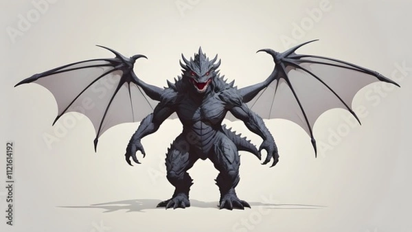 Fototapeta 怪獣（モンスター）のイラスト