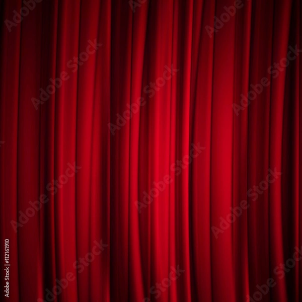 Fototapeta red curtain background