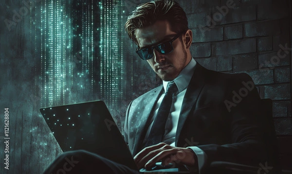 Obraz Cybersecurity Agent at Work 
