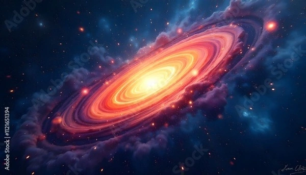 Obraz space galaxy background