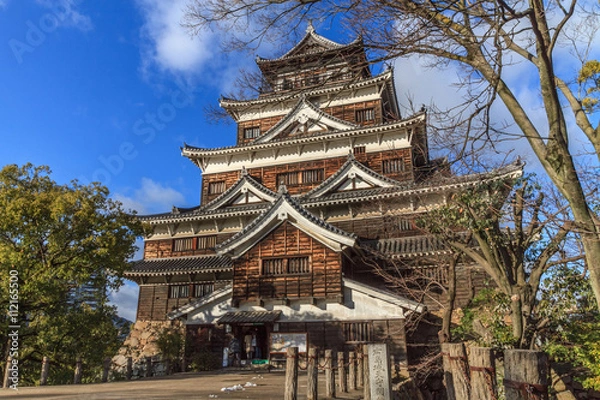 Obraz 冬の広島城の風景