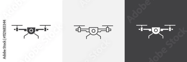 Fototapeta Drone icon vector set for ui designs
