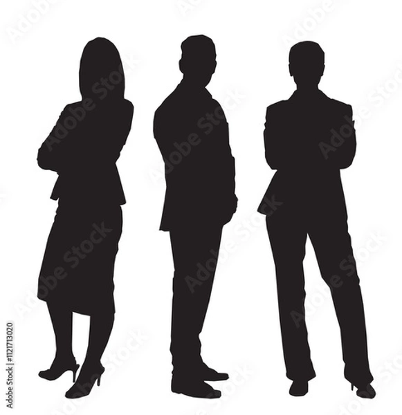 Obraz business people silhouettes